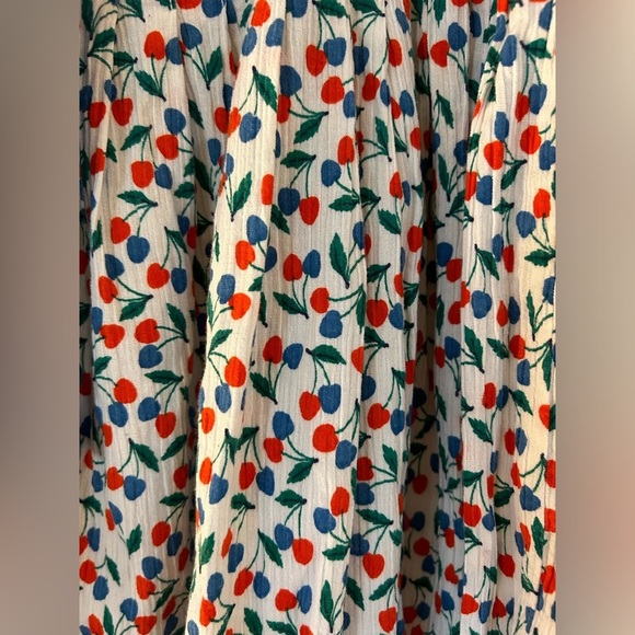 Vintage Mondi Cherry Long Sleeve Blouse and Pleated Skirt - Picture 2 of 16